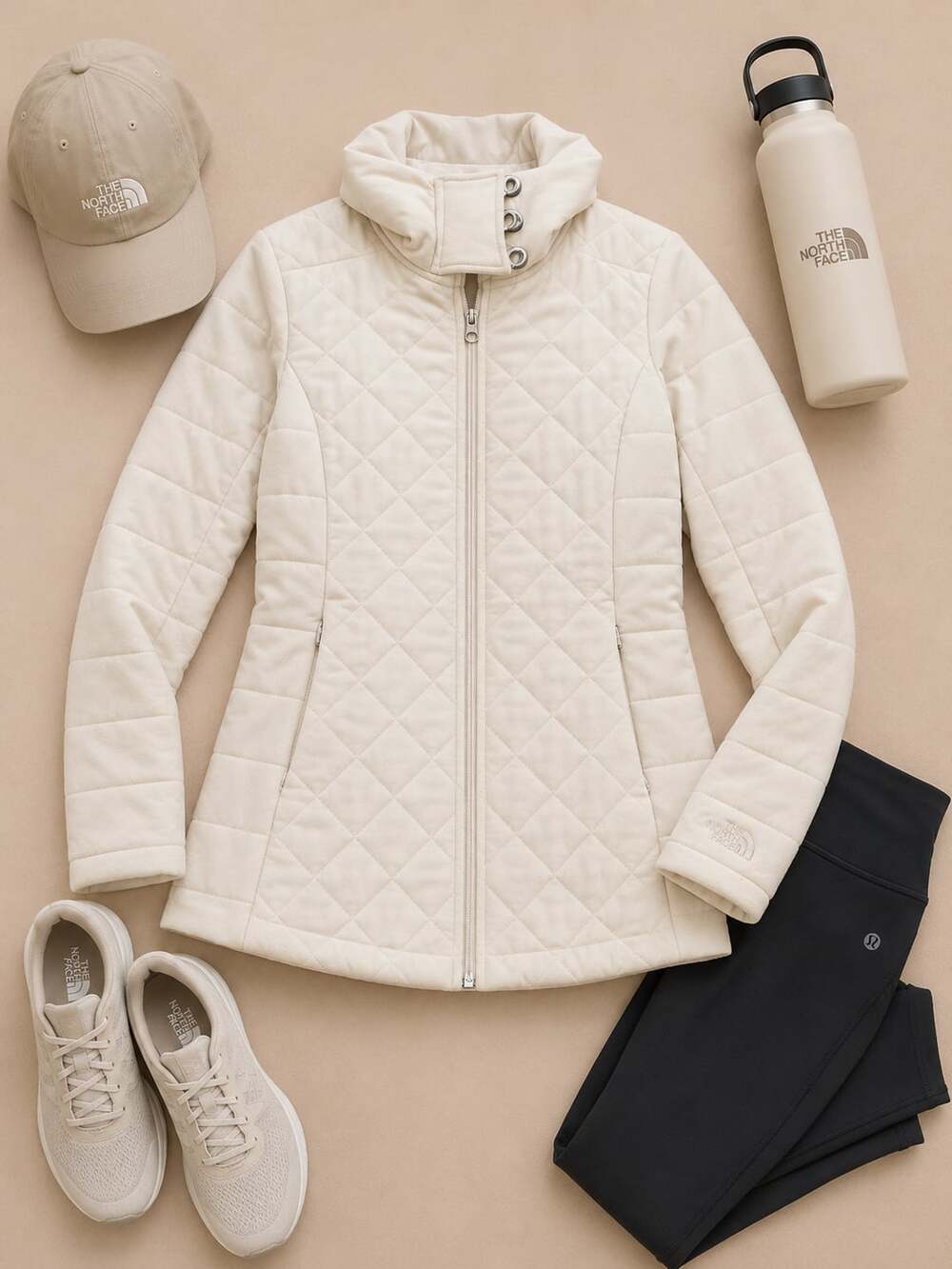 The North Face Caroluna Women's Quilted Hooded Jacket (S) (g17)